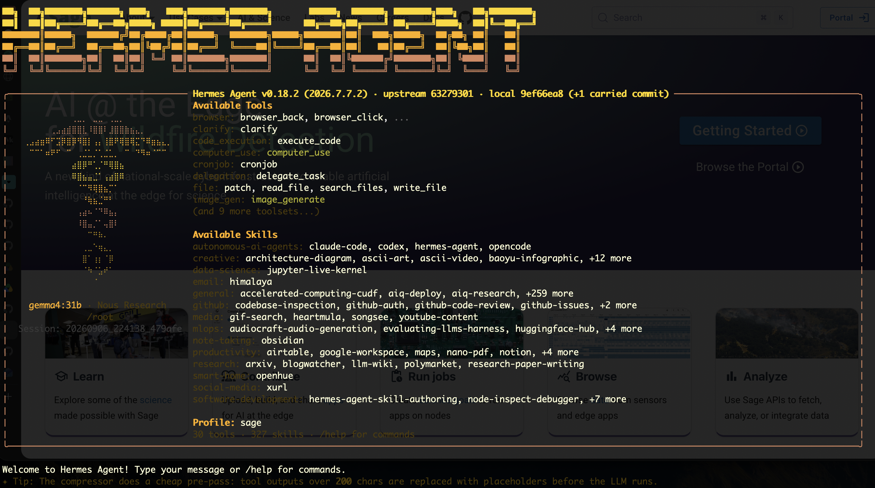 screenshot of Hermes Terminal