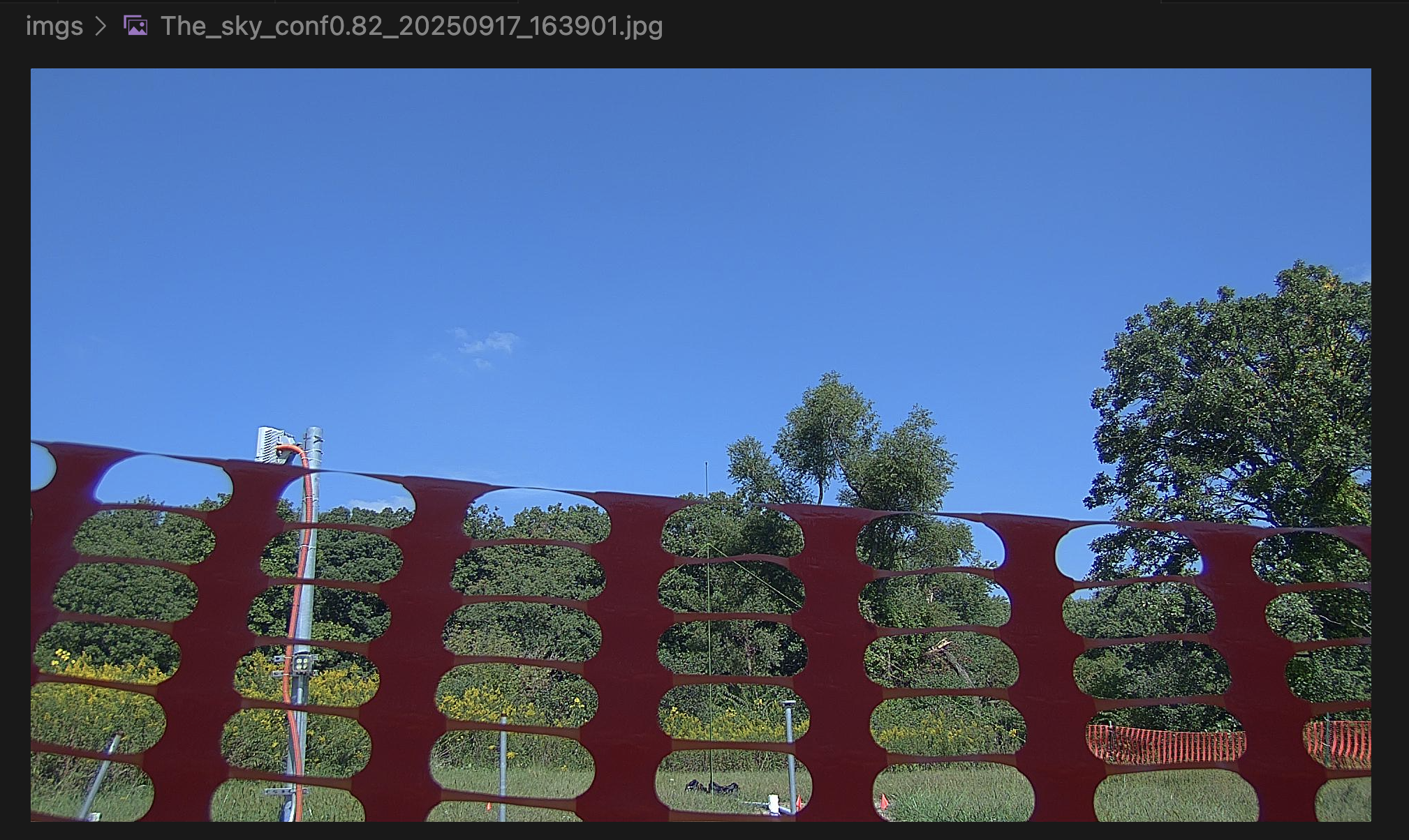 Initial wide shot of the scene